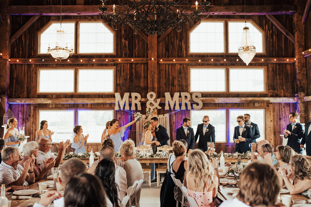 barn wedding reception space in Michigan